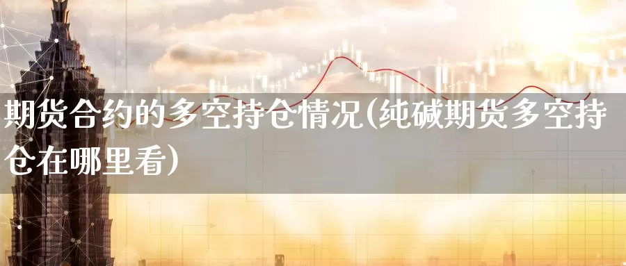 期货合约的多空持仓情况(纯碱期货多空持仓在哪里看)