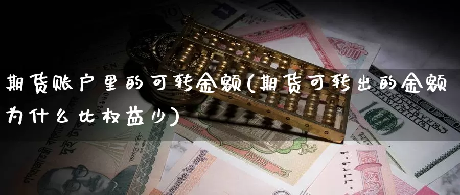 期货账户里的可转金额(期货可转出的金额为什么比权益少)