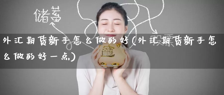 外汇期货新手怎么做的好(外汇期货新手怎么做的好一点)