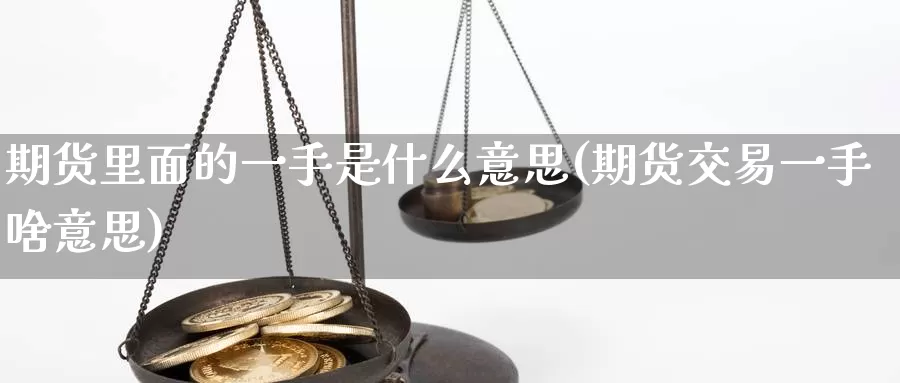 期货里面的一手是什么意思(期货交易一手啥意思)